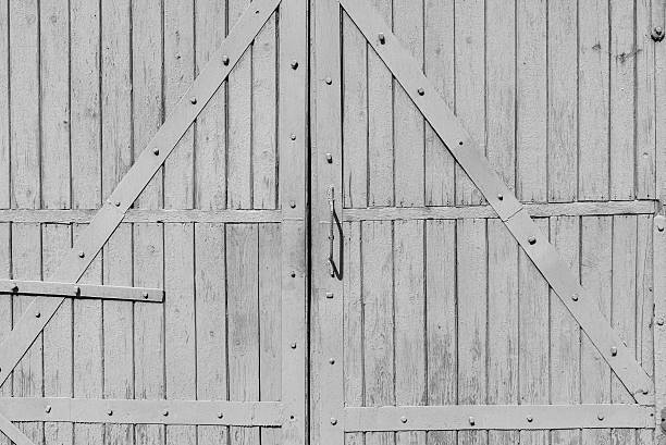 istock old wooden gate closeup in retro style 599107772