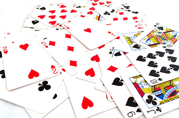 istock Lot of dusty old playing cards 599108860