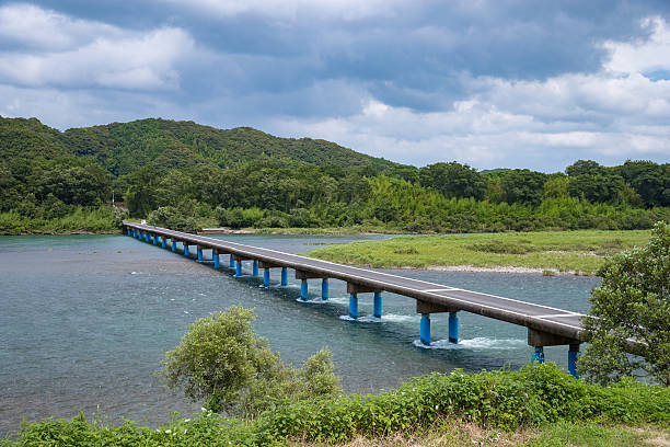 istock Sata Low Water Crossing (Kochi Prefecture Shimanto) in Japan 599111562