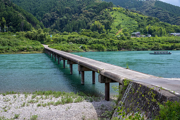 istock Sanri Low Water Crossing (Kochi Prefecture Shimanto) in Japan 599112370