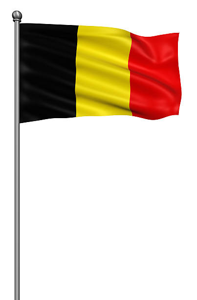 istock Flag of Belgium against white background. 599112622