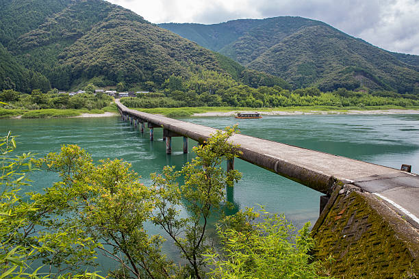istock Takase Low Water Crossing (Kochi Prefecture Shimanto) in Japan 599114566