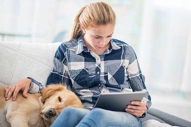 Reading and Hanging Out at Home