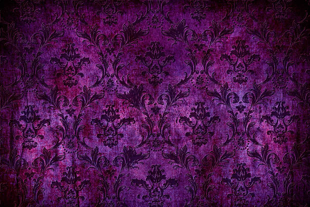 istock Purple Floral Abtract Background 599115786