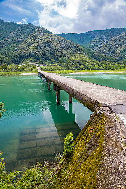 istock Takase Low Water Crossing (Kochi Prefecture Shimanto) in Japan 599116396