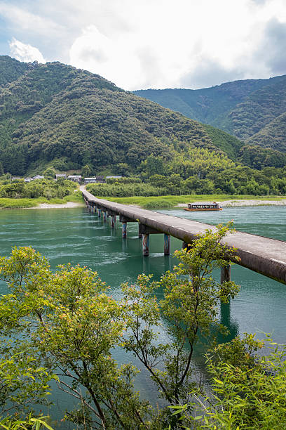 istock Takase Low Water Crossing (Kochi Prefecture Shimanto) in Japan 599116600