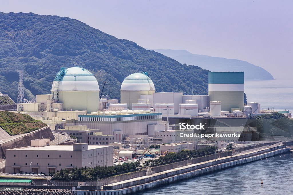 Ikata nuclear power plant (Ehime Prefecture) in Japan Nuclear Power Station Stock Photo