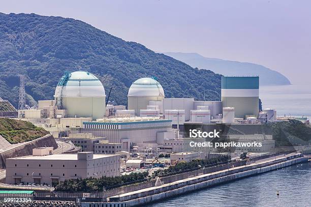 Ikata Nuclear Power Plant In Japan Stock Photo - Download Image Now