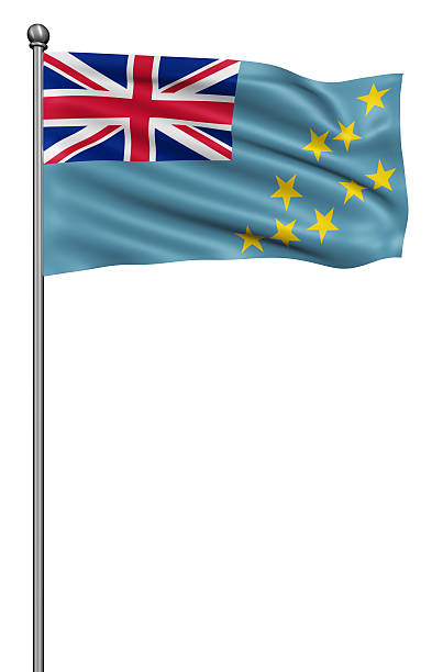 istock Flag of Tuvalu against white background. 599126318