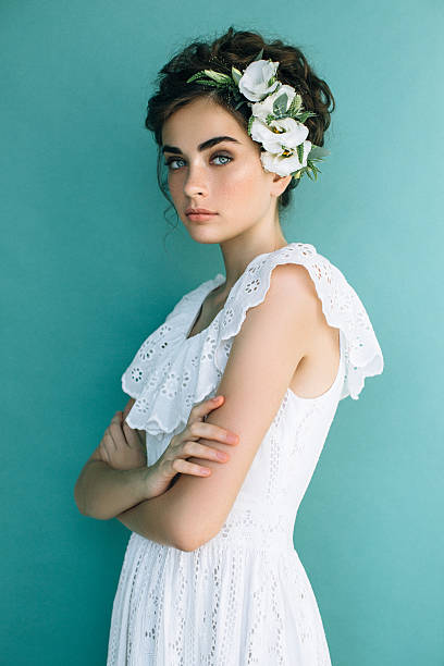 istock Studio shot of young beautiful woman 599126632