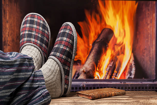 istock fireplace relax winter fall autumn  rustic dark wooden floor 599127076