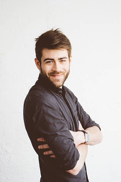 istock Portrait of a cheerful young man 599131338