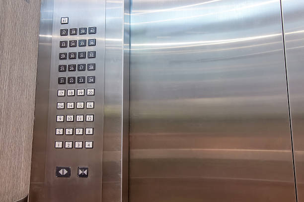 istock Detail of lift or elevator key pad ,elevator buttons panal 599134254