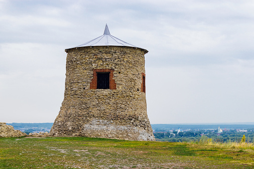 Old tower in Elabuga ancient settlement. Tatarstan. Russia