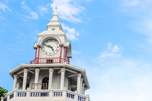 istock Nice view of ‎Thai stye clock tower at Bangok Thailand 599137004