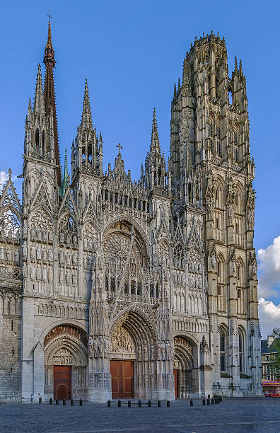Rouen Cathedral is a Roman Catholic Gothic cathedral in Rouen, Normandy, France. Main facade