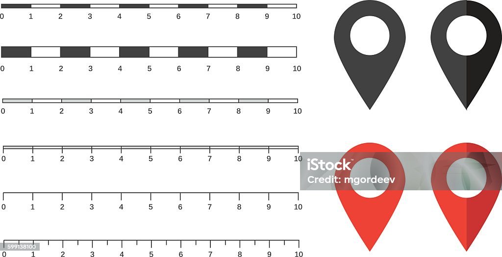 Scale Map Logo Vector Map Scales Graphics Stock Illustration - Download Image Now ...