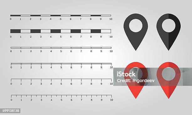 Vector Chart Scale Vector Map Scales Graphics Stock Illustration - Download Image Now ...