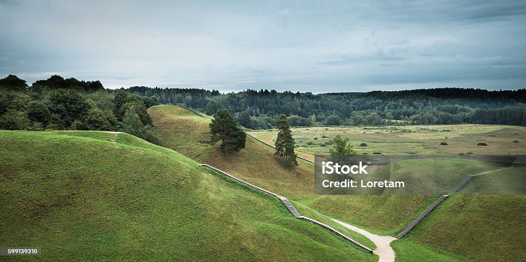 Kernave Kernave, old capital of Lithuania Ancient Stock Photo