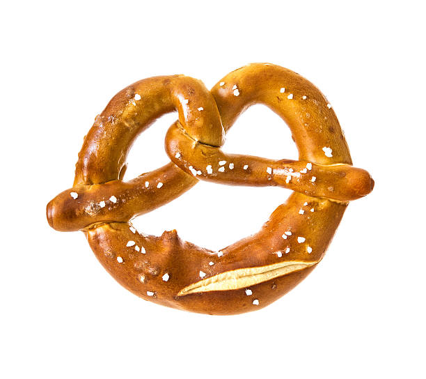 istock Bavarian pretzel isolated on white 599139794