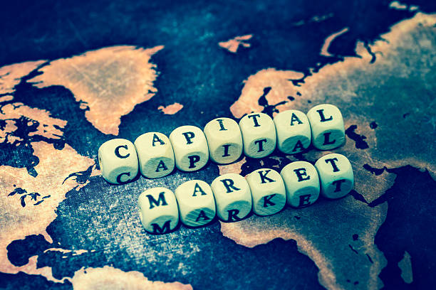 istock CAPITAL MARKET on grunge world map 599140310