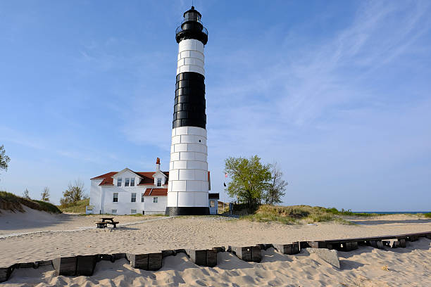istock Big Sable Point Lighthouse in dunes, built in 1867 599141130