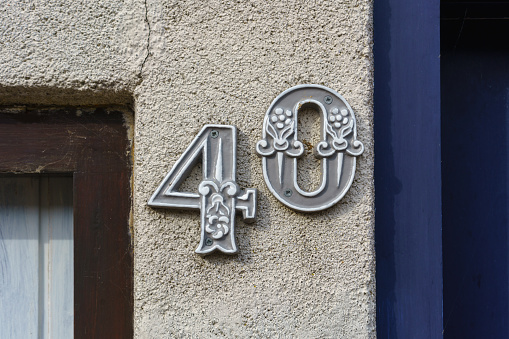 Close-up detail of a city building in Brussels