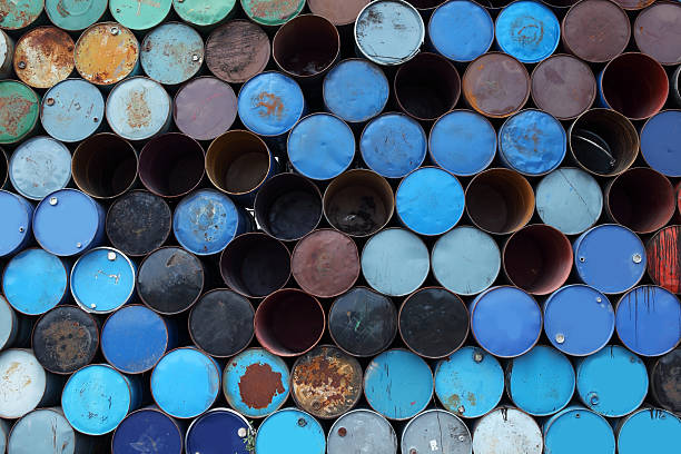 istock grunge industrial barrel background. 599143834