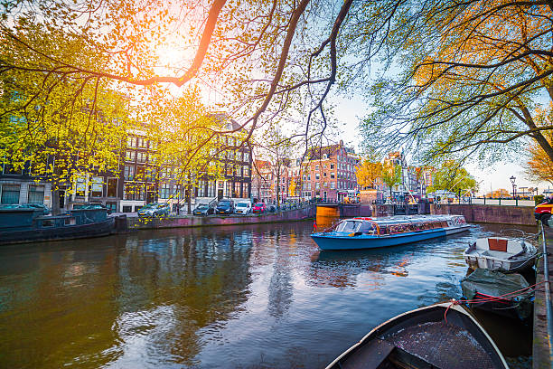 istock Spring scene in Amsterdam city 599144144