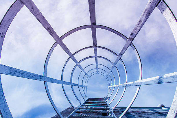 istock Stairway to sky in vintage style 599226900