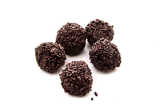 istock Brazilian Brigadeiro sweet on white 599248010