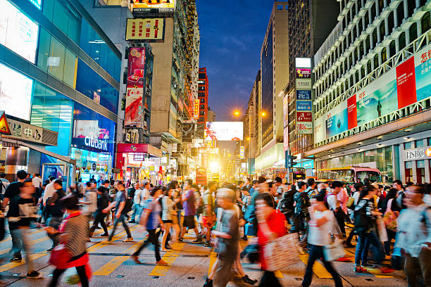 istock People Rush in  Hong Kong 599264484