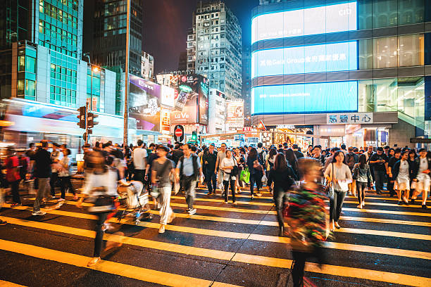 istock People Rush in  Hong Kong 599264628