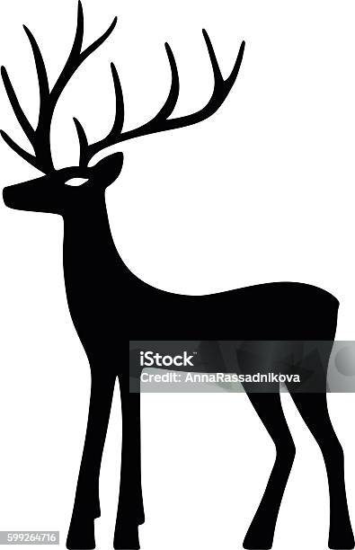 Marvelous Deer Stands Stock Illustration - Download Image Now - Animal, Animal Body Part, Animal Head