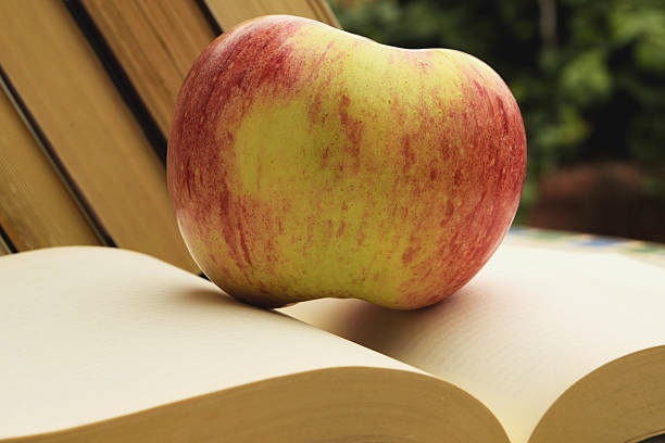 istock Apple and the books 599266160