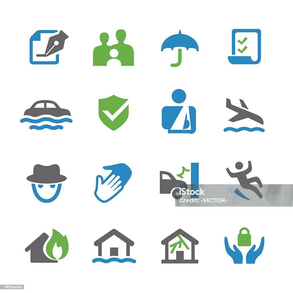 Insurance Icons - Spry Series View All: Icon Symbol stock vector