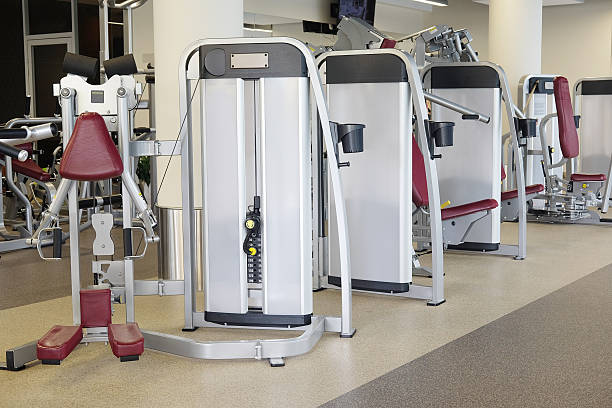istock modern fitness hall 599267204