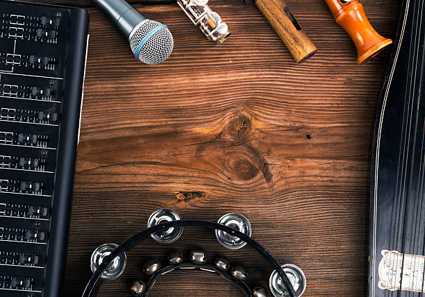instrumentos musicais de fundo - musica sertaneja imagens e fotografias de stock