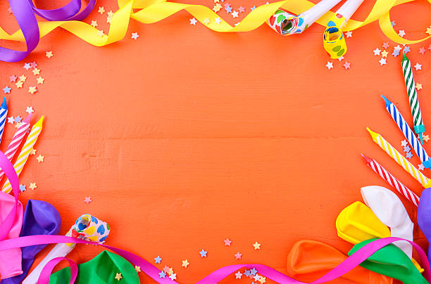istock Happy Birthday Party Decorations Background 599271768
