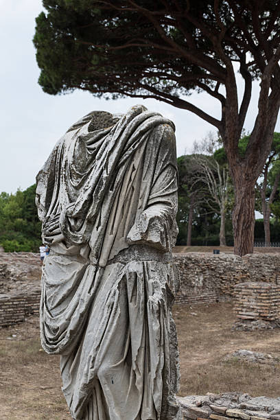 istock Statue in Ostia among ruins 599273590