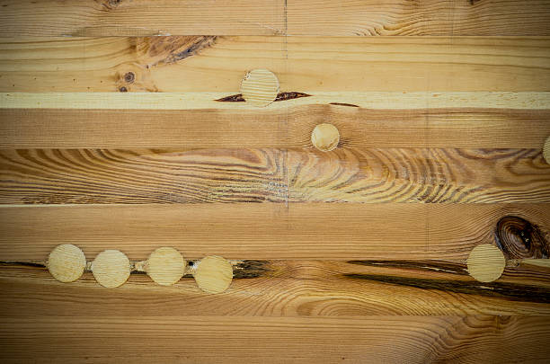 istock Texture of knotted wood planks 599276824