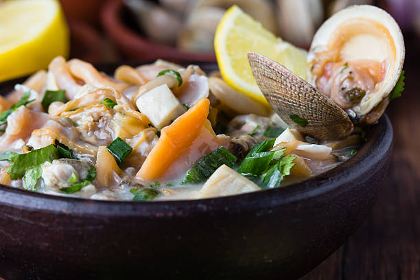 istock Seafood shellfish ceviche mariscal, typical dish Peru Latin America 599280954