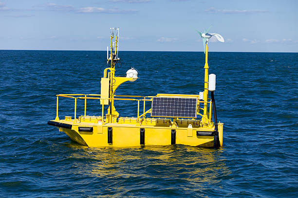 Ocean Weather Research Buoy stock photo
