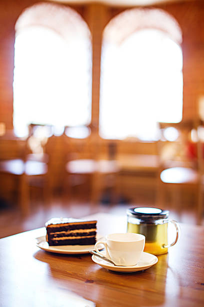 istock dessert and green tea in a cafe 599459666