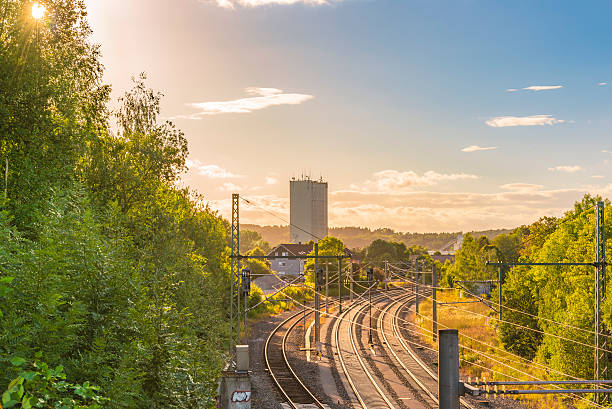 istock Railways under the afternoon sun 599460656