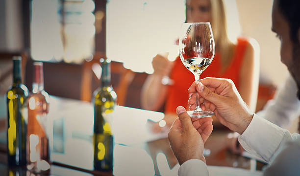 Wine tasting.