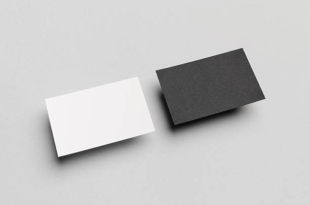 istock Black & White Business Card Mock-Up (85x55mm) 599465396