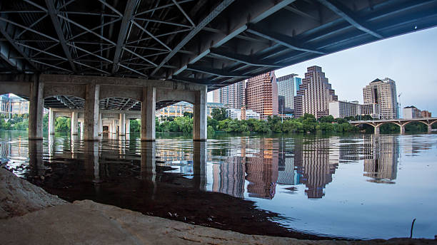City Skyline from under the bridge