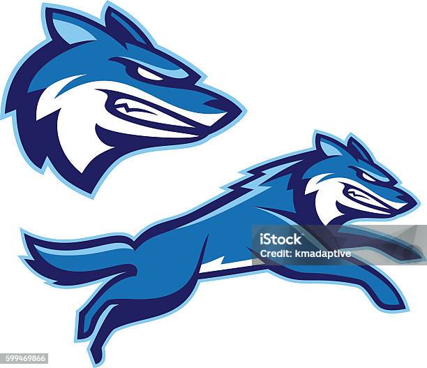 Coyote Wolf Mascot Stock Illustration - Download Image Now - Mascot, Wolf, Coyote