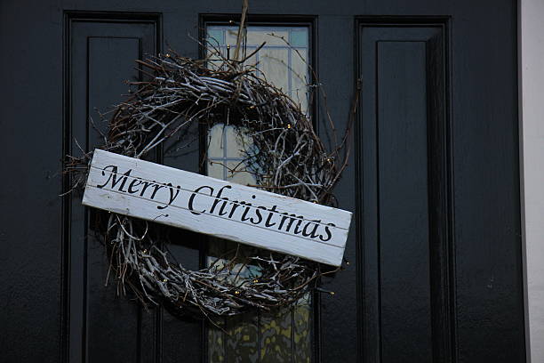 istock christmas wreath with decorations 599471208